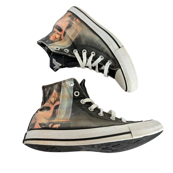 Converse High Top Sneakers Size 8 Wonder Woman Heroic DC Comics Rebirth Vol 1 - Picture 6 of 16